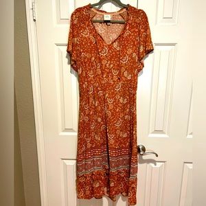 Paisley Midi Dress